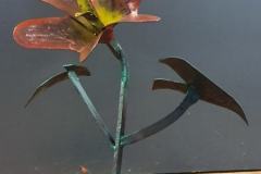 Big Flower With Honeybee - Made from a old horse plough - COLNIC Design